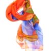 The purpose of this image is to allow people to see the design of the silk neck scarf effectively