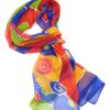 The purpose of this image is to allow people to see the design of the silk neck scarf effectively