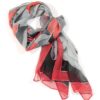 The purpose of this image is to allow people to see the design of the silk neck scarf effectively