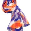 The purpose of this image is to allow people to see the design of the silk neck scarf effectively