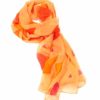 The purpose of this image is to allow people to see the design of the silk neck scarf effectively