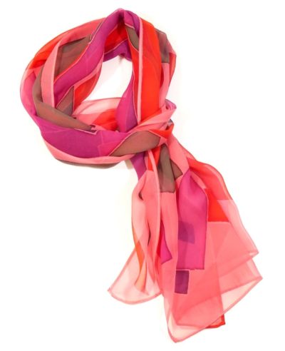 The purpose of this image is to allow people to see the design of the silk neck scarf effectively