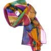 The purpose of this image is to allow people to see the design of the silk neck scarf effectively