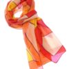 The purpose of this image is to allow people to see the design of the silk neck scarf effectively