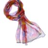 The purpose of this image is to allow people to see the design of the silk neck scarf effectively