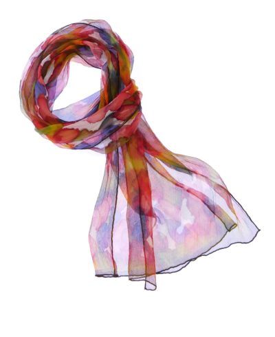 The purpose of this image is to allow people to see the design of the silk neck scarf effectively