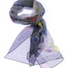 The purpose of this image is to allow people to see the design of the silk neck scarf effectively