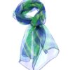 The purpose of this image is to allow people to see the design of the silk neck scarf effectively