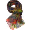 The purpose of this image is to allow people to see the design of the silk neck scarf effectively